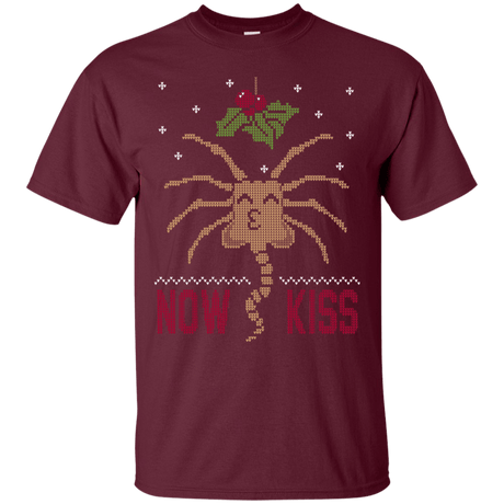 T-Shirts Maroon / S Now Kiss T-Shirt