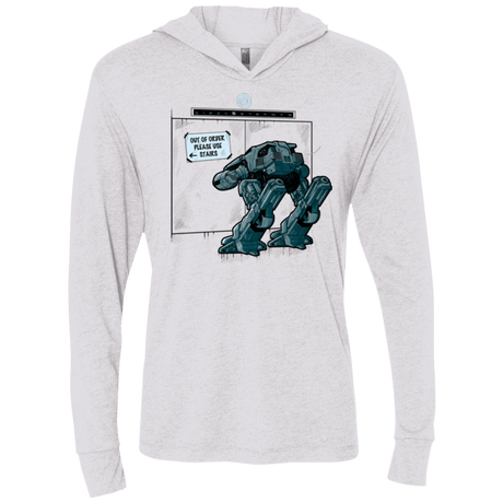 T-Shirts Heather White / X-Small NOW WHAT Triblend Long Sleeve Hoodie Tee