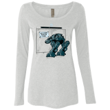 T-Shirts Heather White / Small NOW WHAT Women's Triblend Long Sleeve Shirt