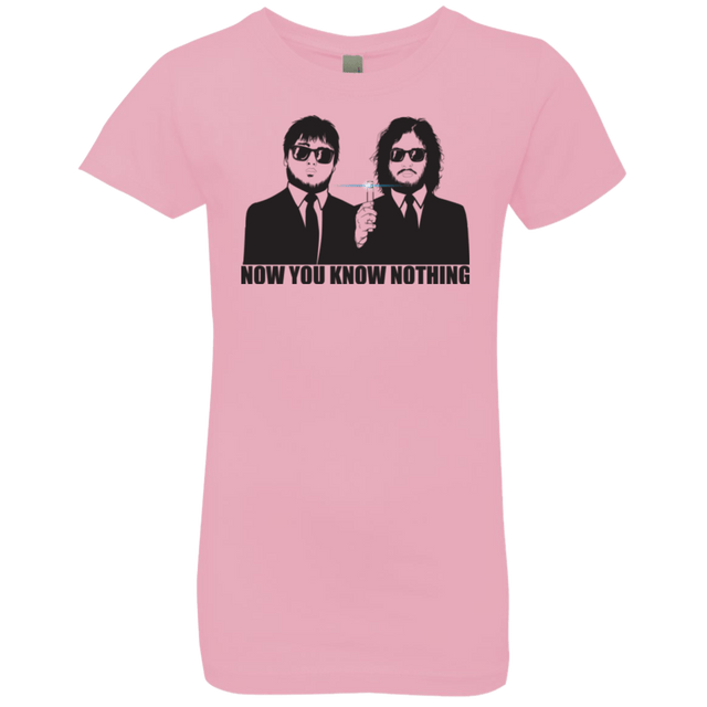 T-Shirts Light Pink / YXS NOW YOU KNOW NOTHING Girls Premium T-Shirt