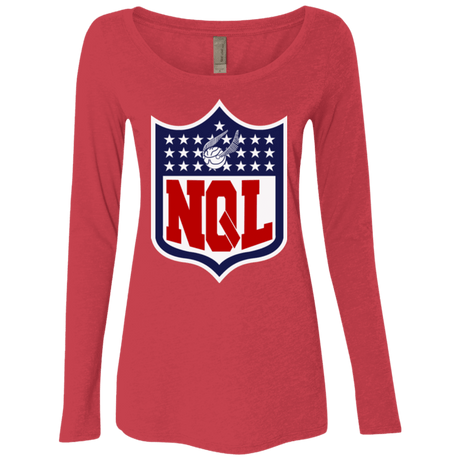 T-Shirts Vintage Red / Small NQL Women's Triblend Long Sleeve Shirt