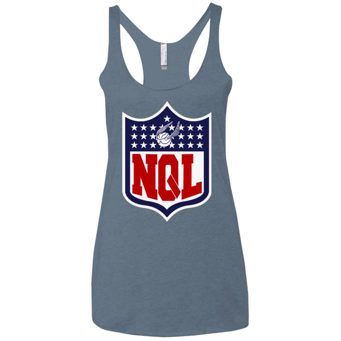 T-Shirts Indigo / X-Small NQL Women's Triblend Racerback Tank