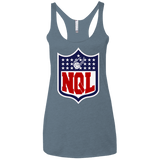 T-Shirts Indigo / X-Small NQL Women's Triblend Racerback Tank
