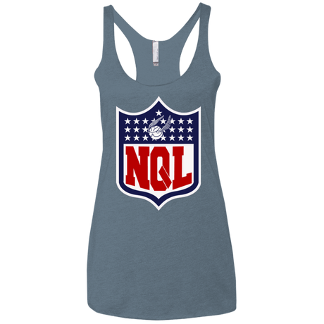 T-Shirts Indigo / X-Small NQL Women's Triblend Racerback Tank
