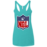 T-Shirts Tahiti Blue / X-Small NQL Women's Triblend Racerback Tank