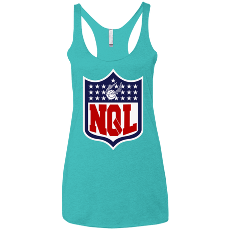 T-Shirts Tahiti Blue / X-Small NQL Women's Triblend Racerback Tank