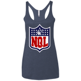 T-Shirts Vintage Navy / X-Small NQL Women's Triblend Racerback Tank