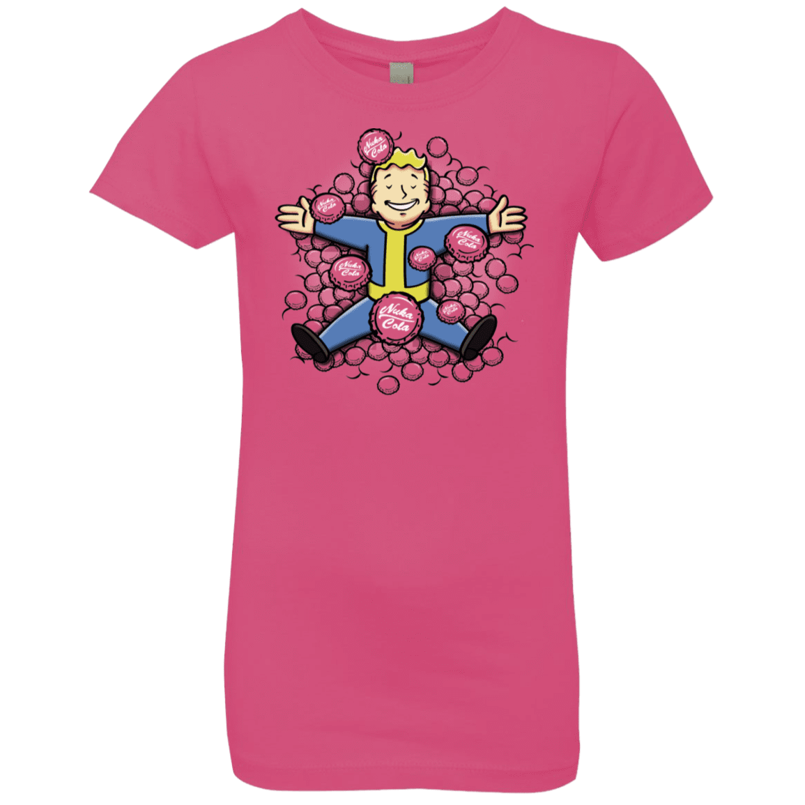 T-Shirts Hot Pink / YXS Nuclear Beauty Girls Premium T-Shirt