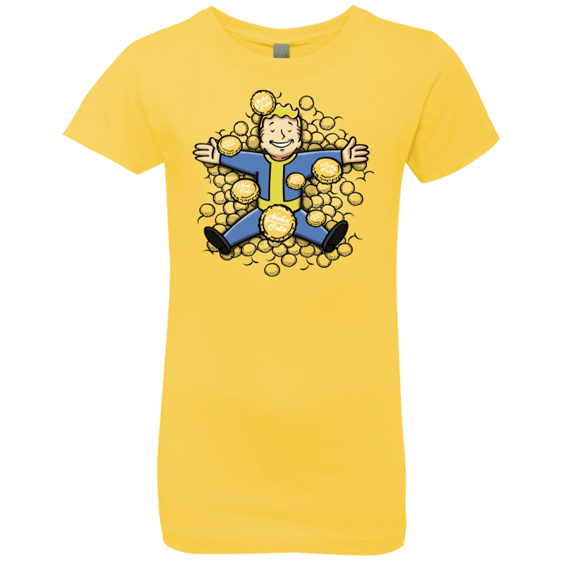 T-Shirts Vibrant Yellow / YXS Nuclear Beauty Girls Premium T-Shirt