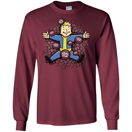 T-Shirts Maroon / S Nuclear Beauty Men's Long Sleeve T-Shirt