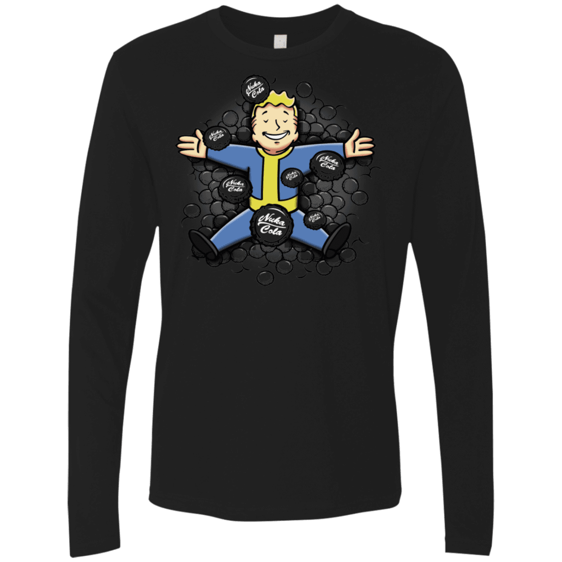 T-Shirts Black / S Nuclear Beauty Men's Premium Long Sleeve