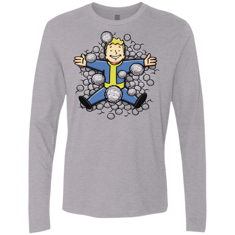 T-Shirts Heather Grey / S Nuclear Beauty Men's Premium Long Sleeve