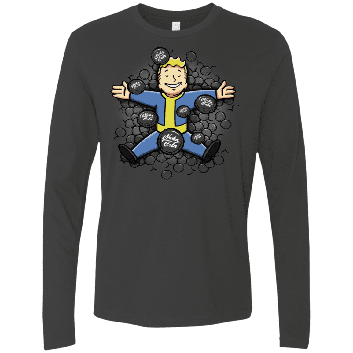 T-Shirts Heavy Metal / S Nuclear Beauty Men's Premium Long Sleeve