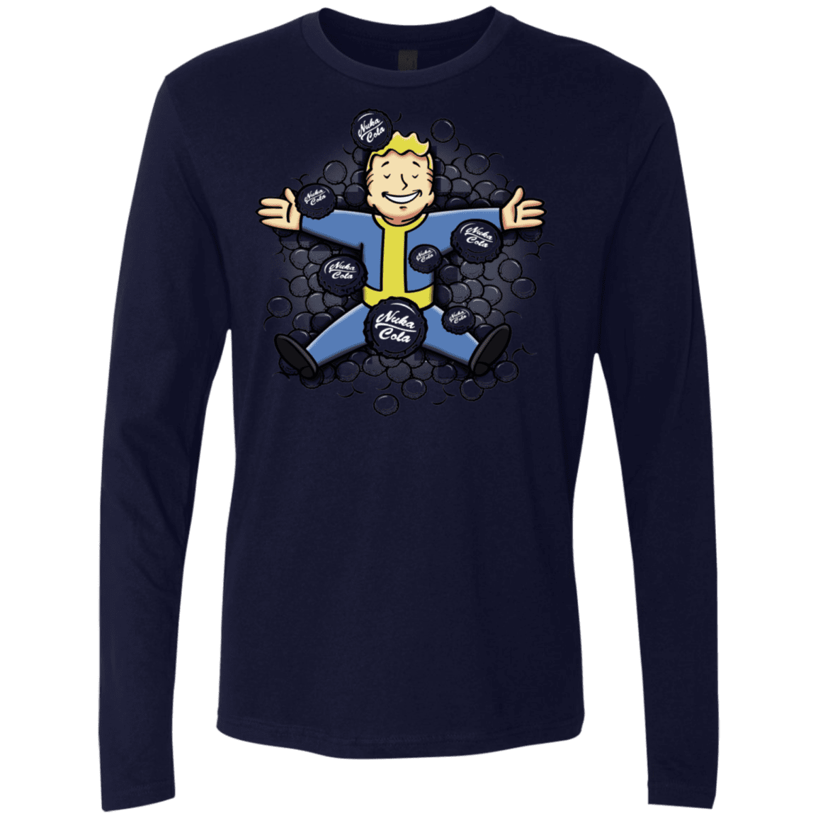 T-Shirts Midnight Navy / S Nuclear Beauty Men's Premium Long Sleeve