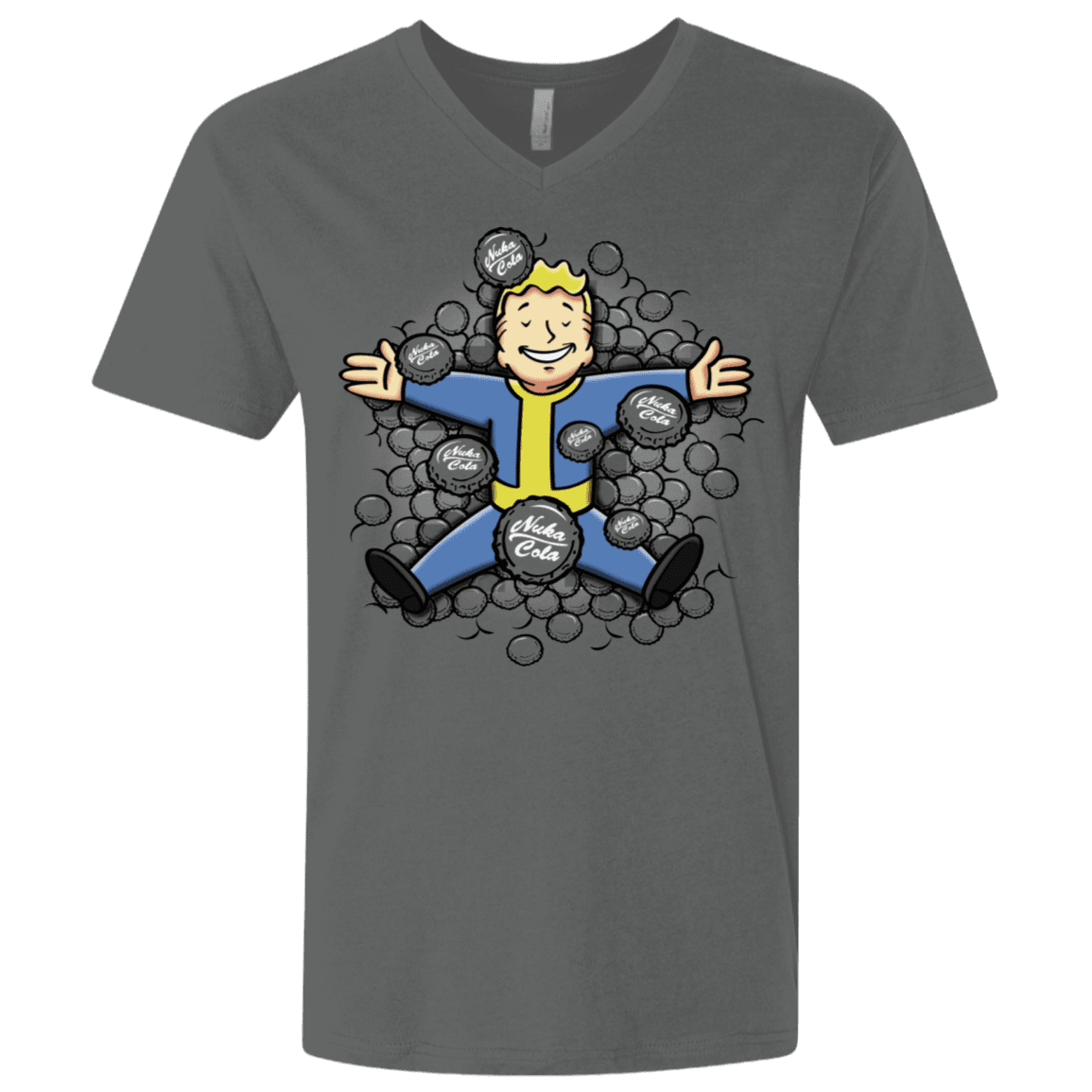 T-Shirts Heavy Metal / X-Small Nuclear Beauty Men's Premium V-Neck