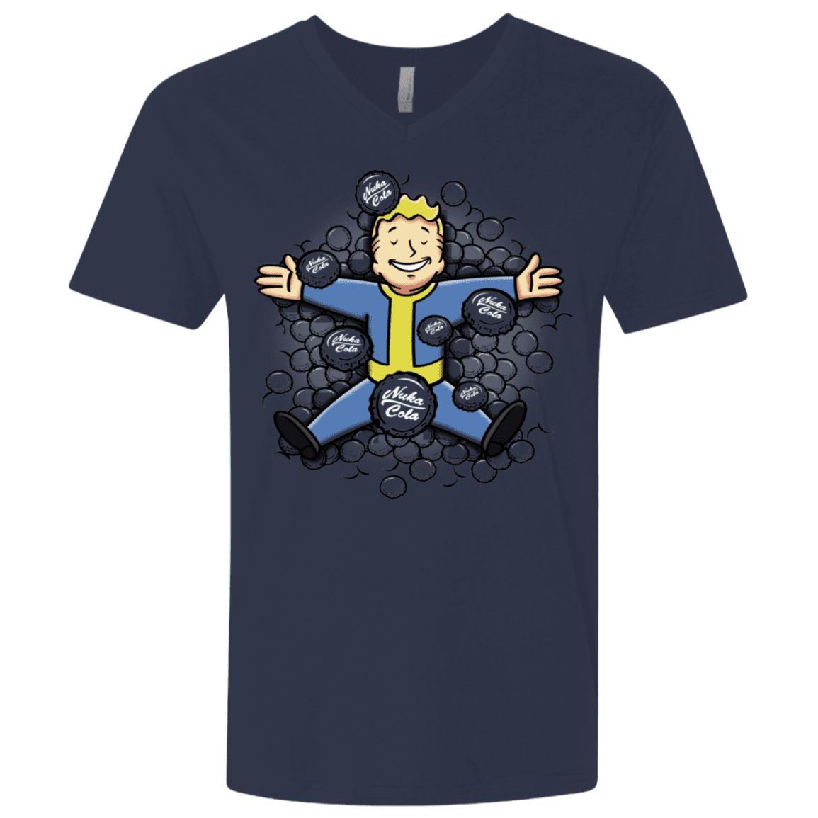 T-Shirts Midnight Navy / X-Small Nuclear Beauty Men's Premium V-Neck