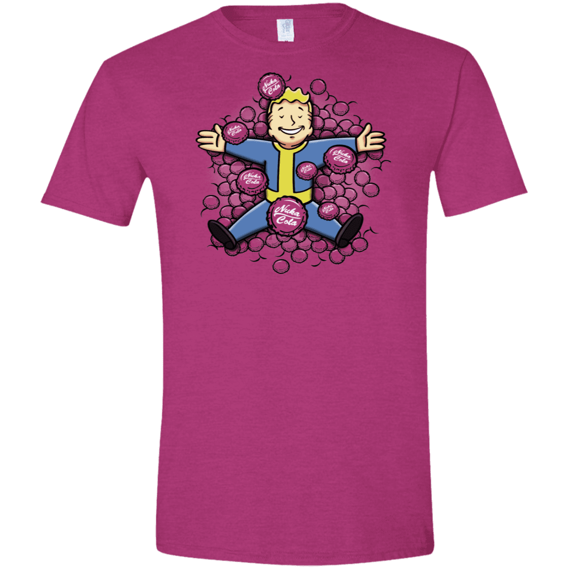 T-Shirts Antique Heliconia / S Nuclear Beauty Men's Semi-Fitted Softstyle