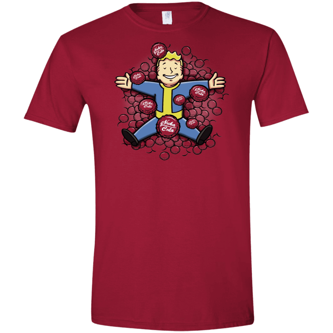 T-Shirts Cardinal Red / S Nuclear Beauty Men's Semi-Fitted Softstyle