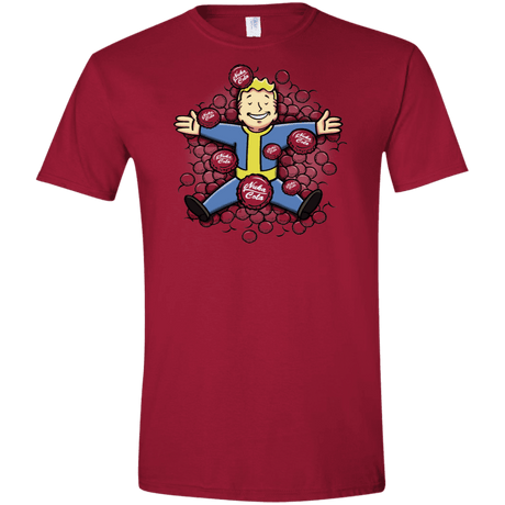 T-Shirts Cardinal Red / S Nuclear Beauty Men's Semi-Fitted Softstyle