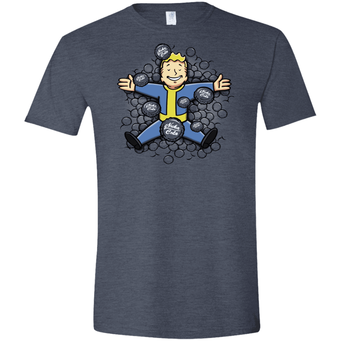 T-Shirts Heather Navy / S Nuclear Beauty Men's Semi-Fitted Softstyle