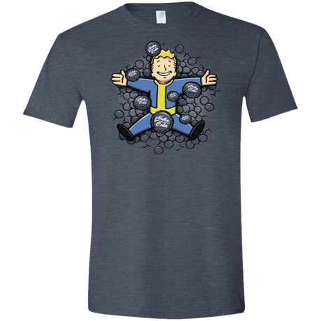 T-Shirts Heather Navy / S Nuclear Beauty Men's Semi-Fitted Softstyle