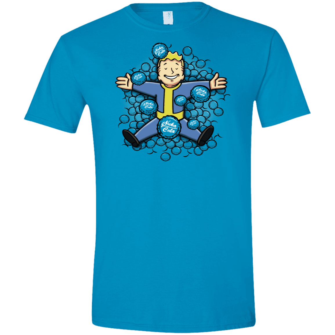 T-Shirts Sapphire / S Nuclear Beauty Men's Semi-Fitted Softstyle