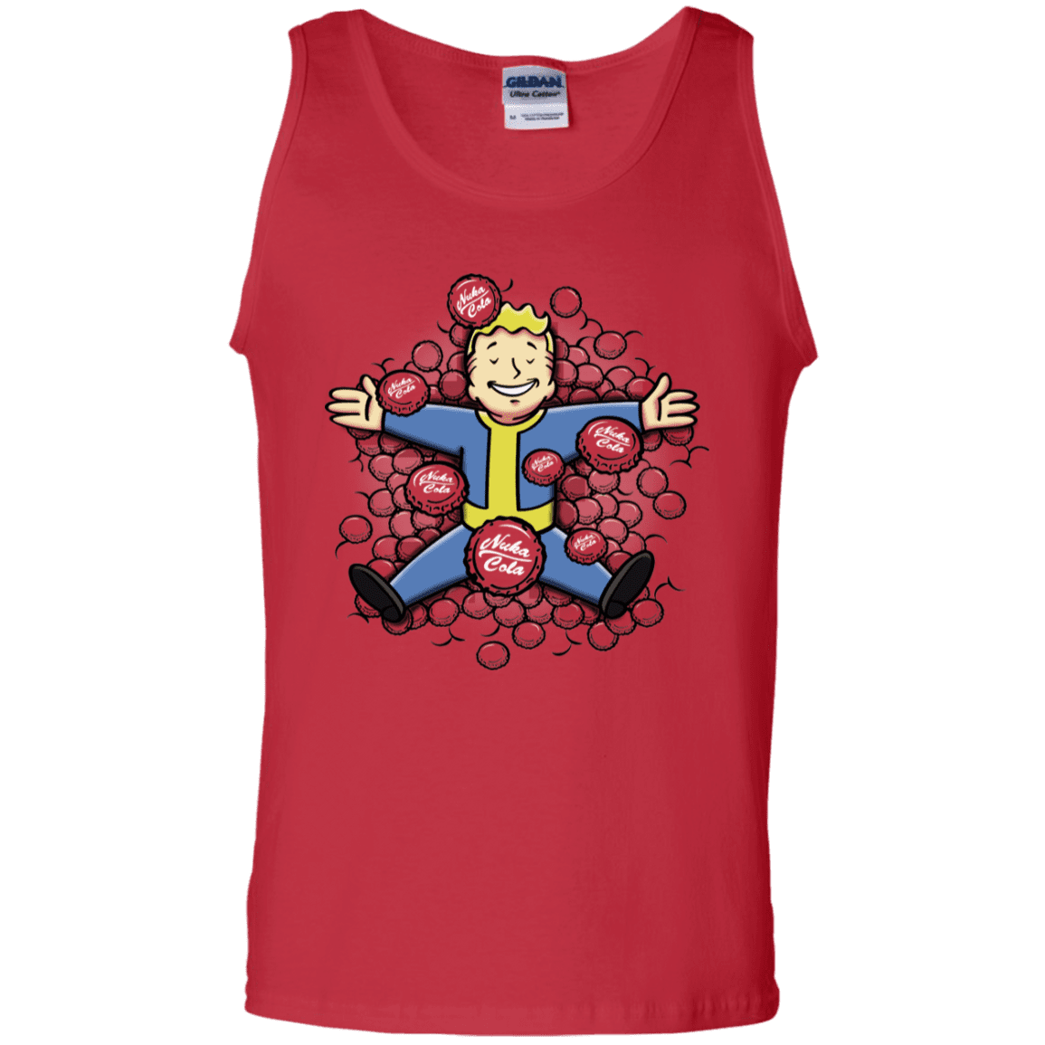 T-Shirts Red / S Nuclear Beauty Men's Tank Top