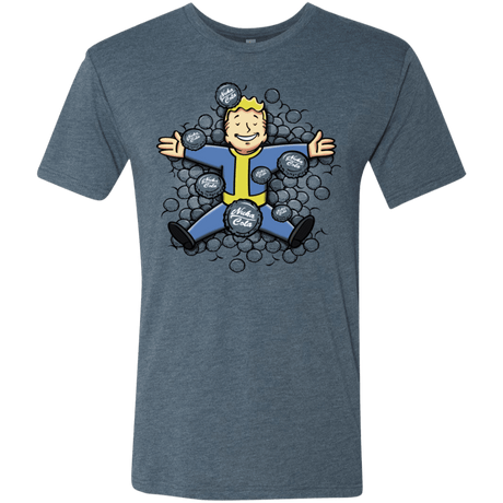 T-Shirts Indigo / S Nuclear Beauty Men's Triblend T-Shirt