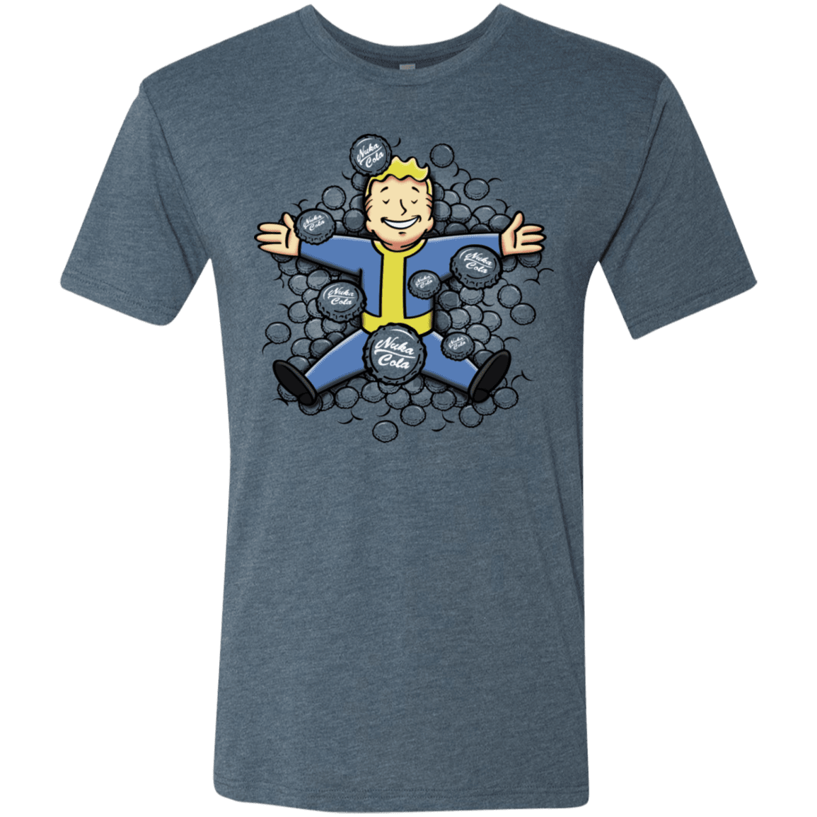 T-Shirts Indigo / S Nuclear Beauty Men's Triblend T-Shirt