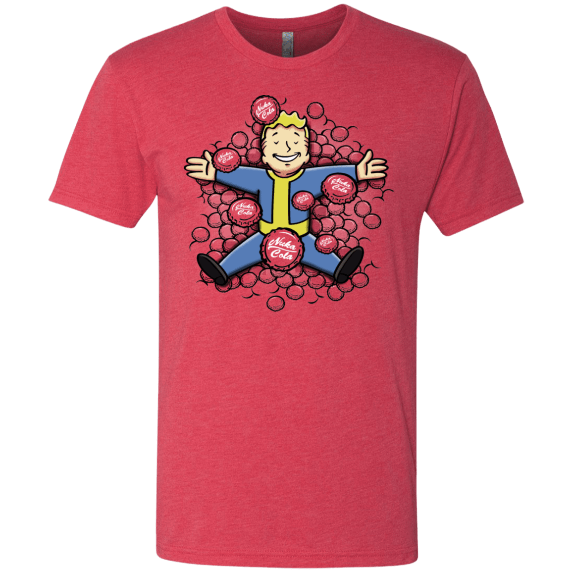 T-Shirts Vintage Red / S Nuclear Beauty Men's Triblend T-Shirt