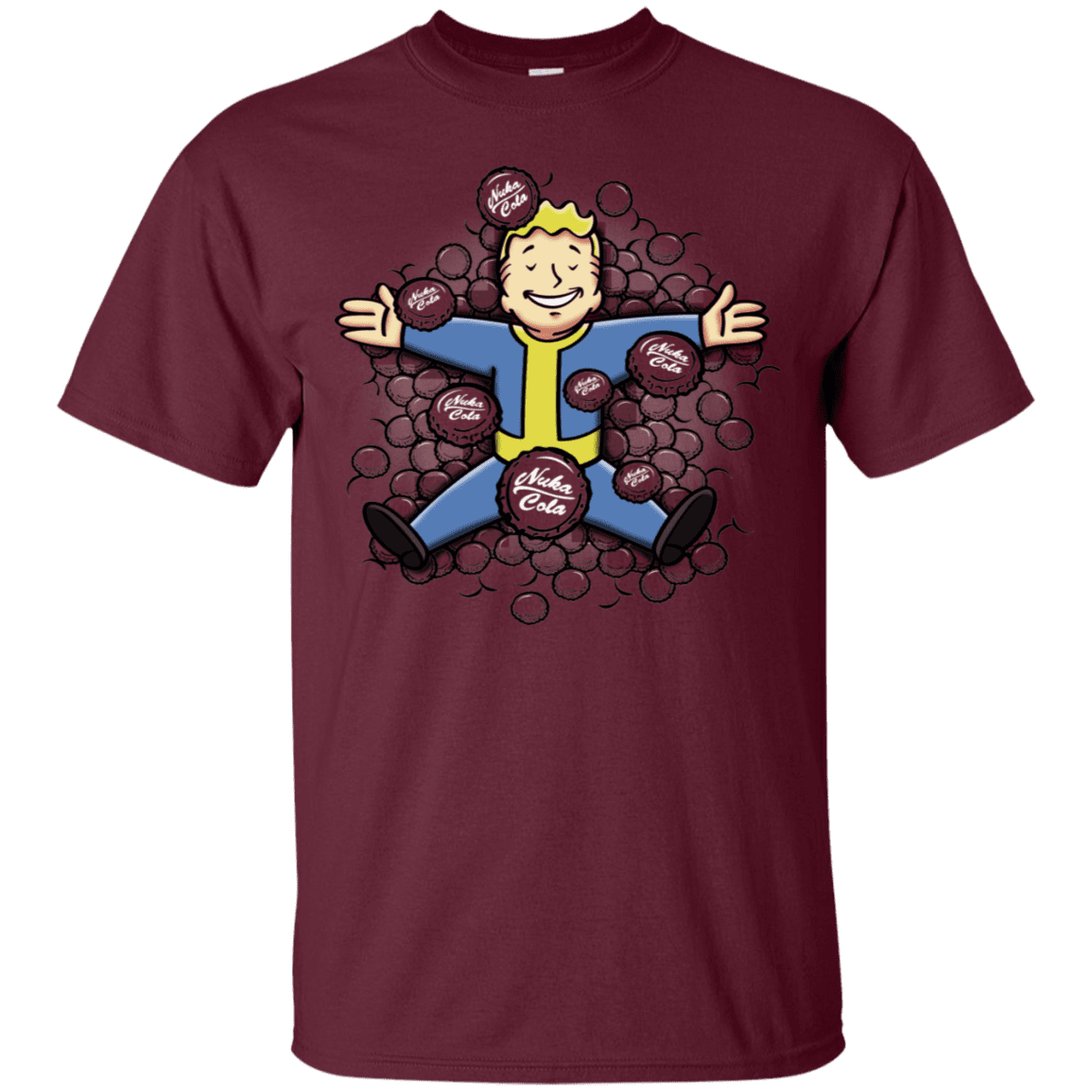 T-Shirts Maroon / S Nuclear Beauty T-Shirt