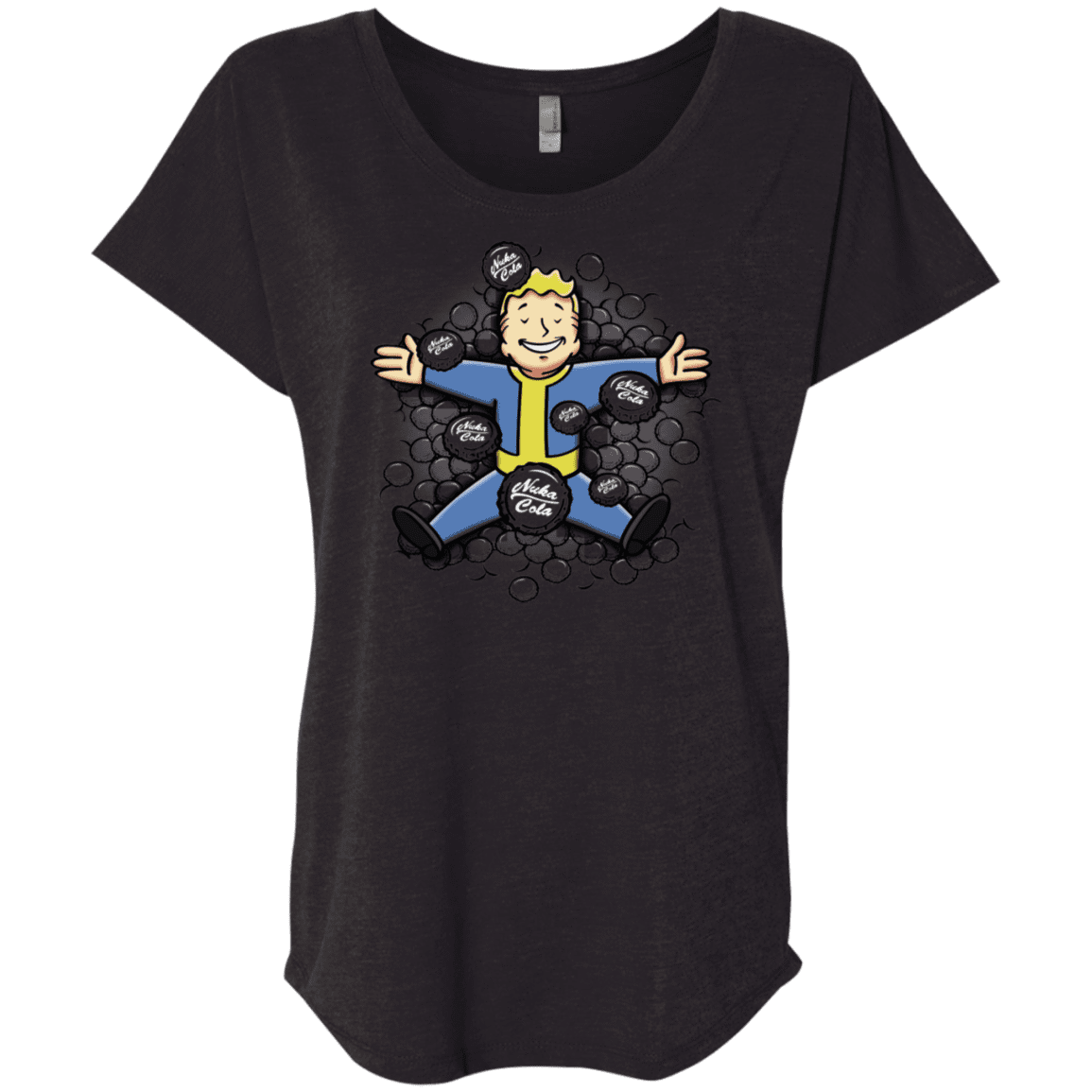 T-Shirts Vintage Black / X-Small Nuclear Beauty Triblend Dolman Sleeve