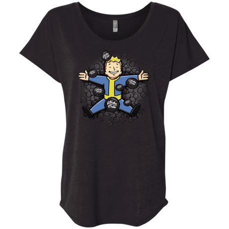 T-Shirts Vintage Black / X-Small Nuclear Beauty Triblend Dolman Sleeve