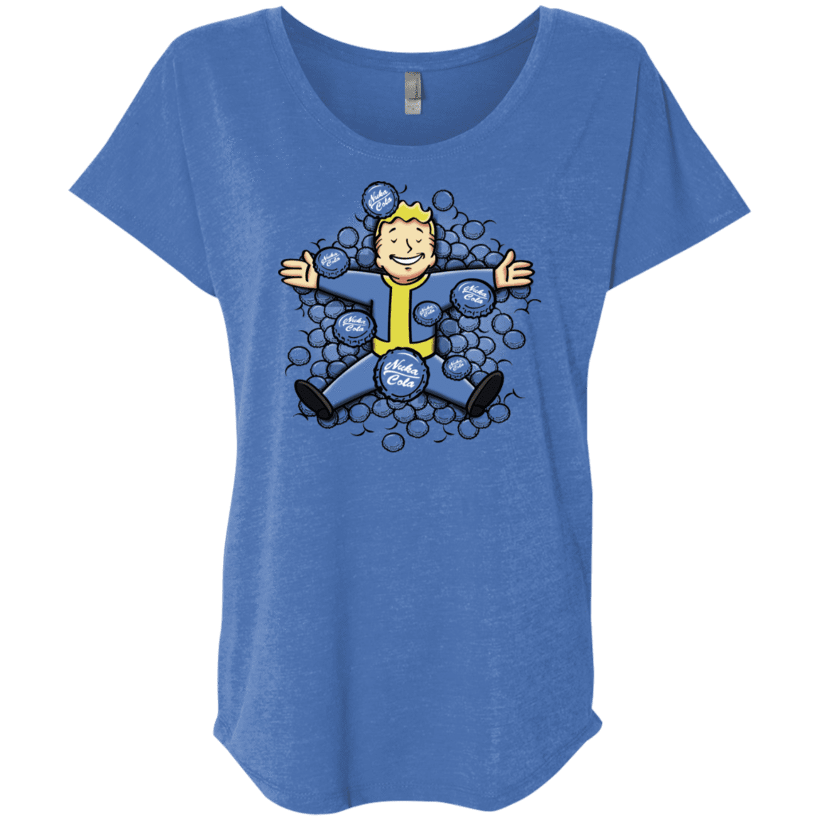 T-Shirts Vintage Royal / X-Small Nuclear Beauty Triblend Dolman Sleeve