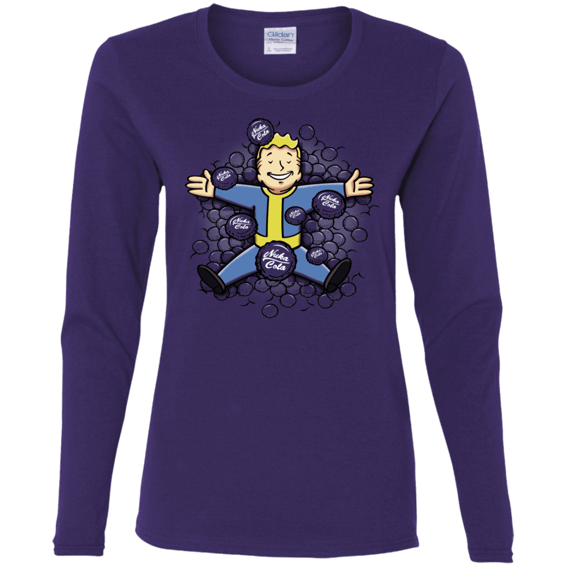 T-Shirts Purple / S Nuclear Beauty Women's Long Sleeve T-Shirt