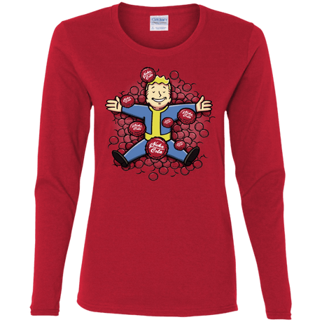 T-Shirts Red / S Nuclear Beauty Women's Long Sleeve T-Shirt