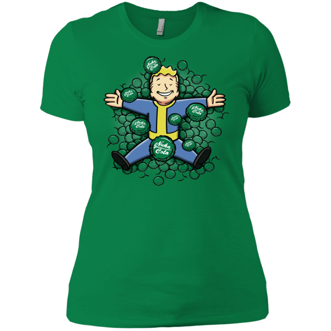 T-Shirts Kelly Green / X-Small Nuclear Beauty Women's Premium T-Shirt