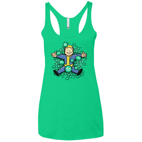T-Shirts Envy / X-Small Nuclear Beauty Women's Triblend Racerback Tank