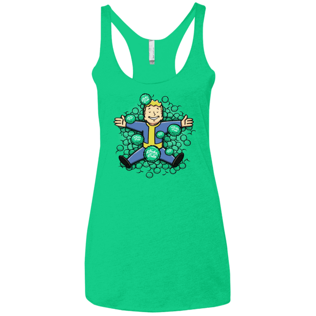 T-Shirts Envy / X-Small Nuclear Beauty Women's Triblend Racerback Tank