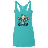 T-Shirts Tahiti Blue / X-Small Nuclear Beauty Women's Triblend Racerback Tank