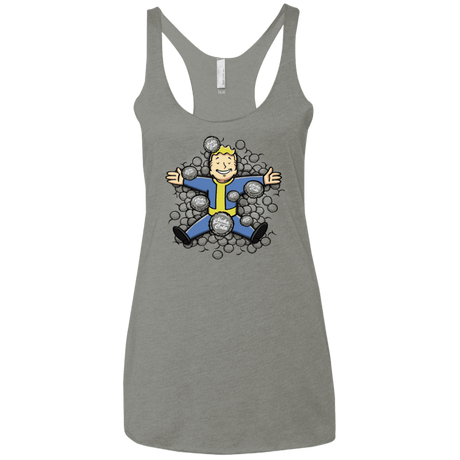 T-Shirts Venetian Grey / X-Small Nuclear Beauty Women's Triblend Racerback Tank