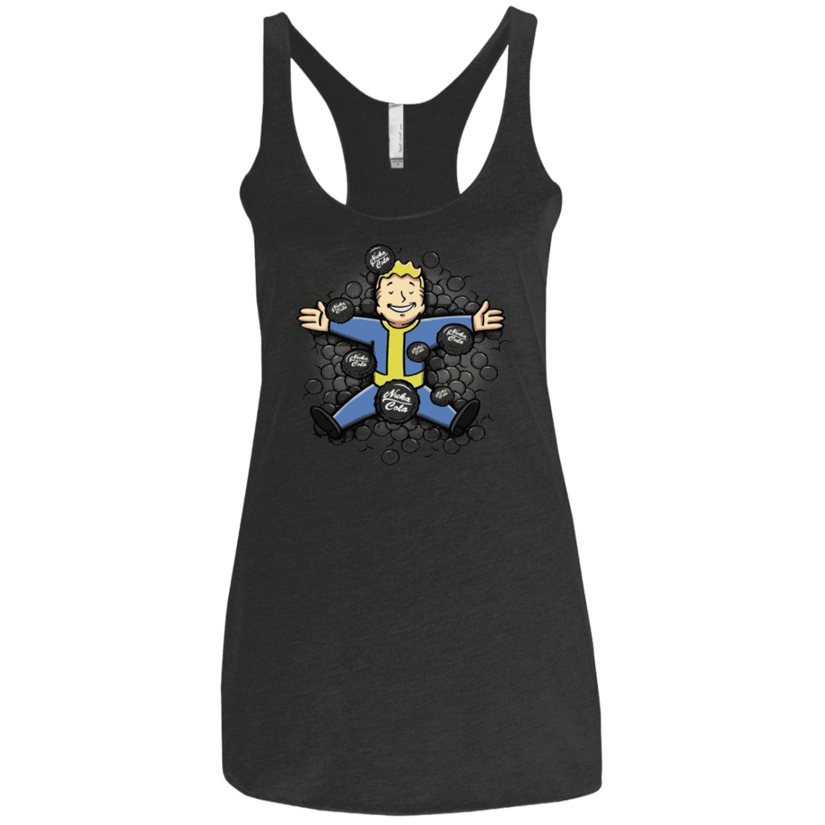 T-Shirts Vintage Black / X-Small Nuclear Beauty Women's Triblend Racerback Tank