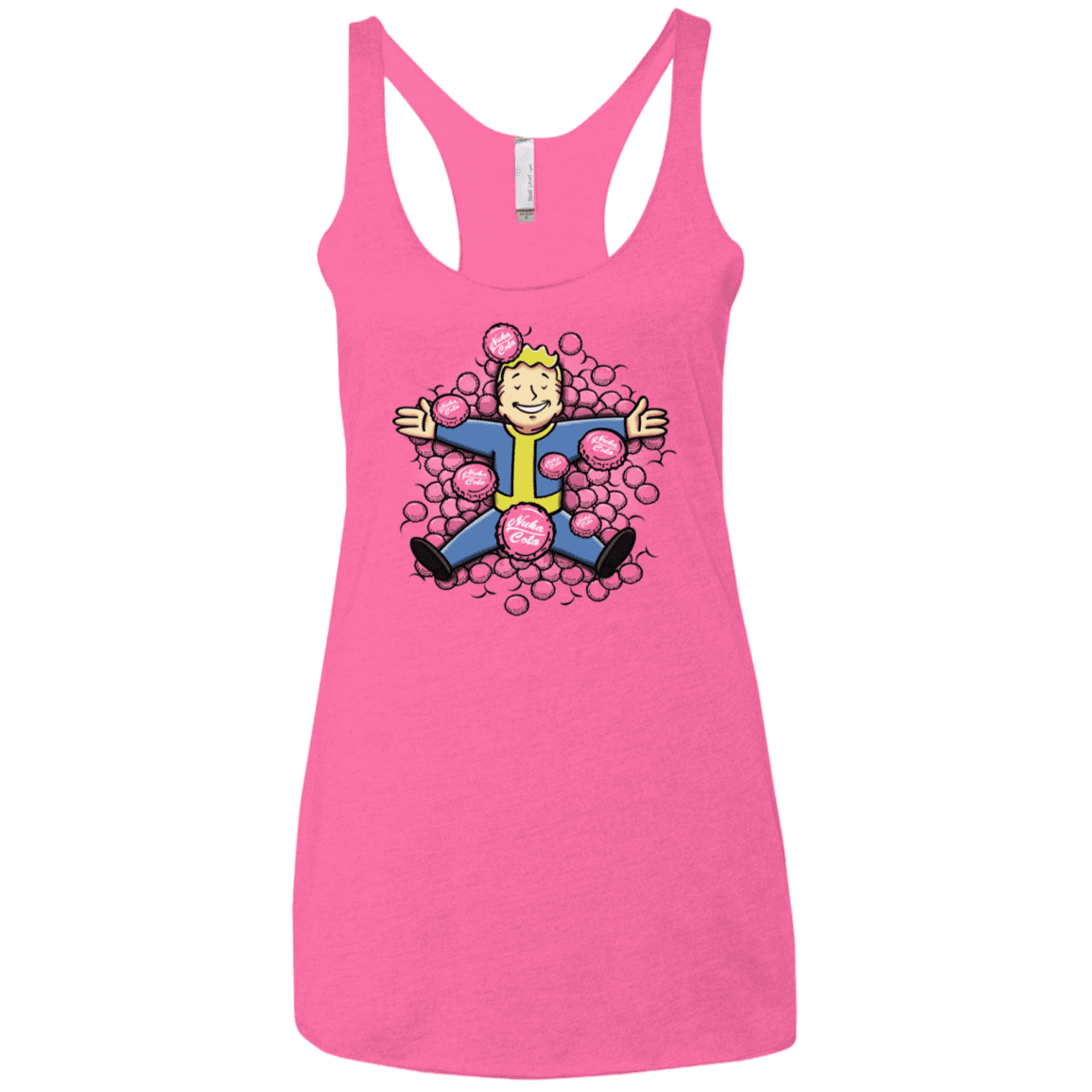 T-Shirts Vintage Pink / X-Small Nuclear Beauty Women's Triblend Racerback Tank