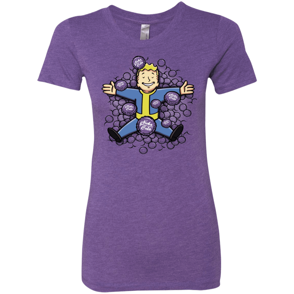 T-Shirts Purple Rush / S Nuclear Beauty Women's Triblend T-Shirt