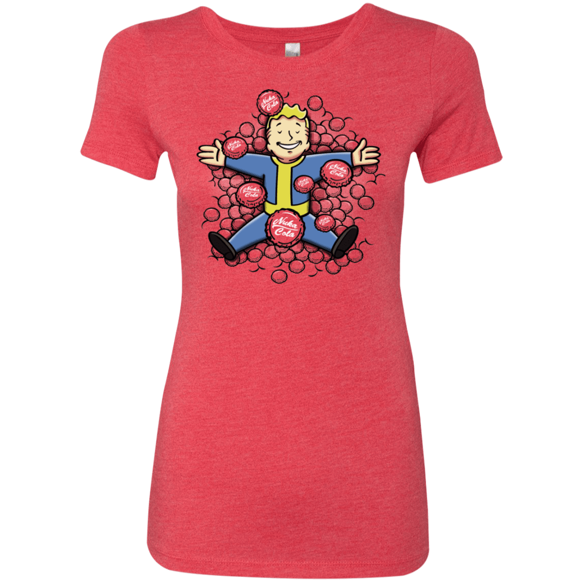T-Shirts Vintage Red / S Nuclear Beauty Women's Triblend T-Shirt