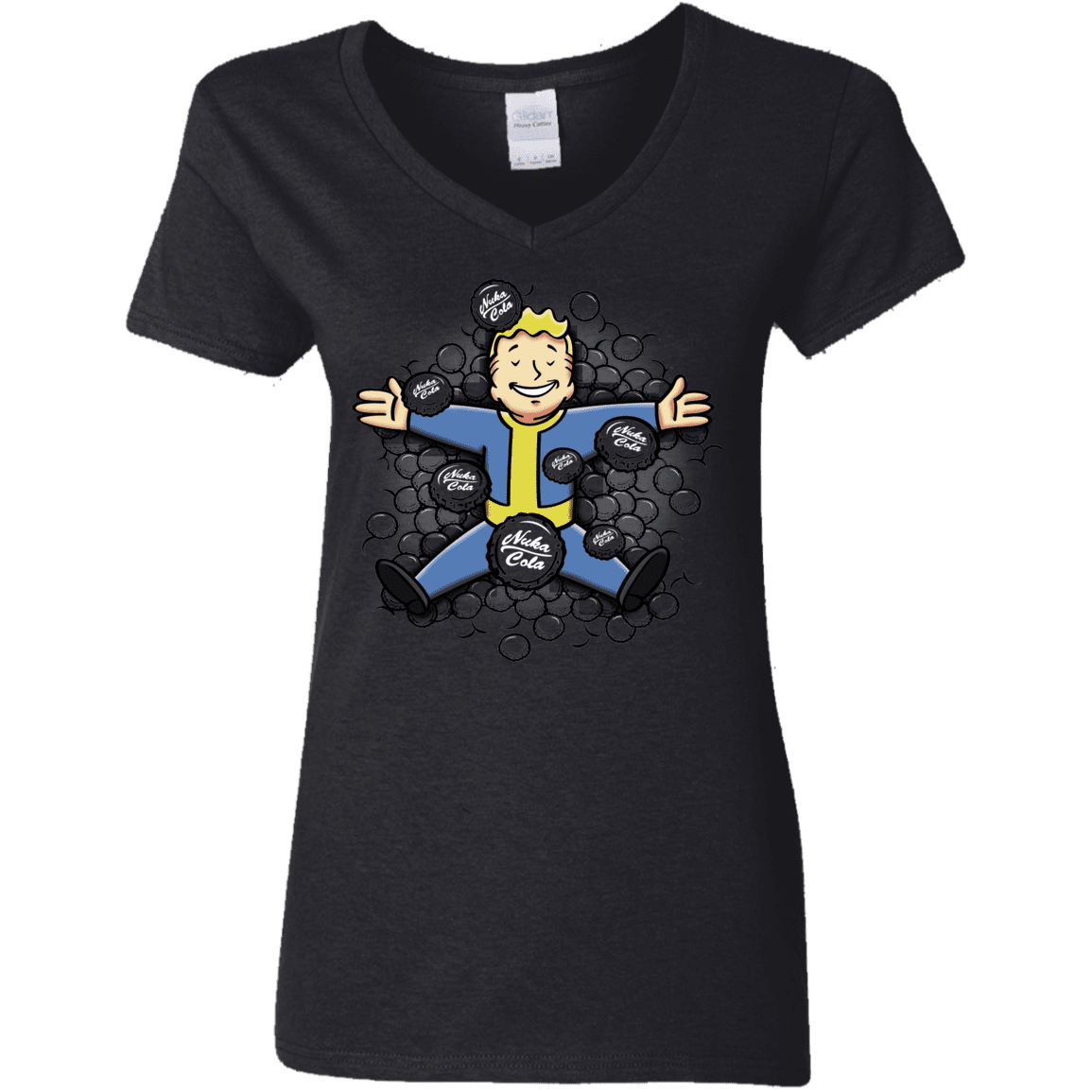 T-Shirts Black / S Nuclear Beauty Women's V-Neck T-Shirt