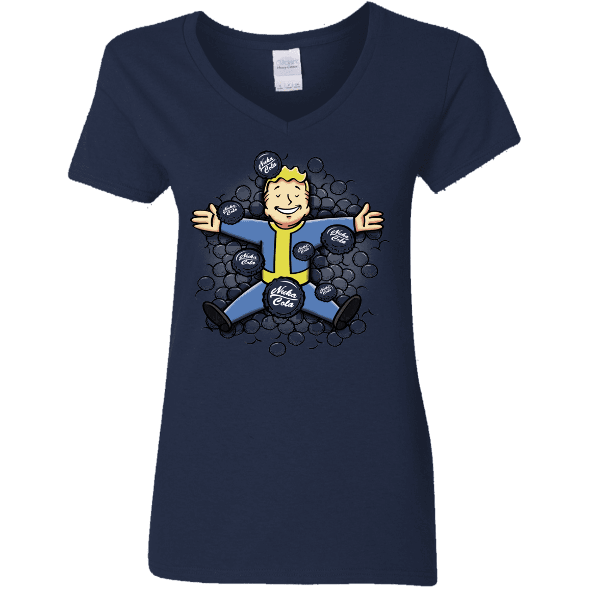 T-Shirts Navy / S Nuclear Beauty Women's V-Neck T-Shirt