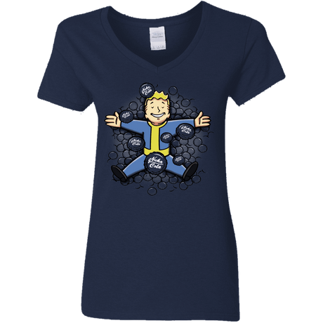 T-Shirts Navy / S Nuclear Beauty Women's V-Neck T-Shirt