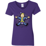 T-Shirts Purple / S Nuclear Beauty Women's V-Neck T-Shirt