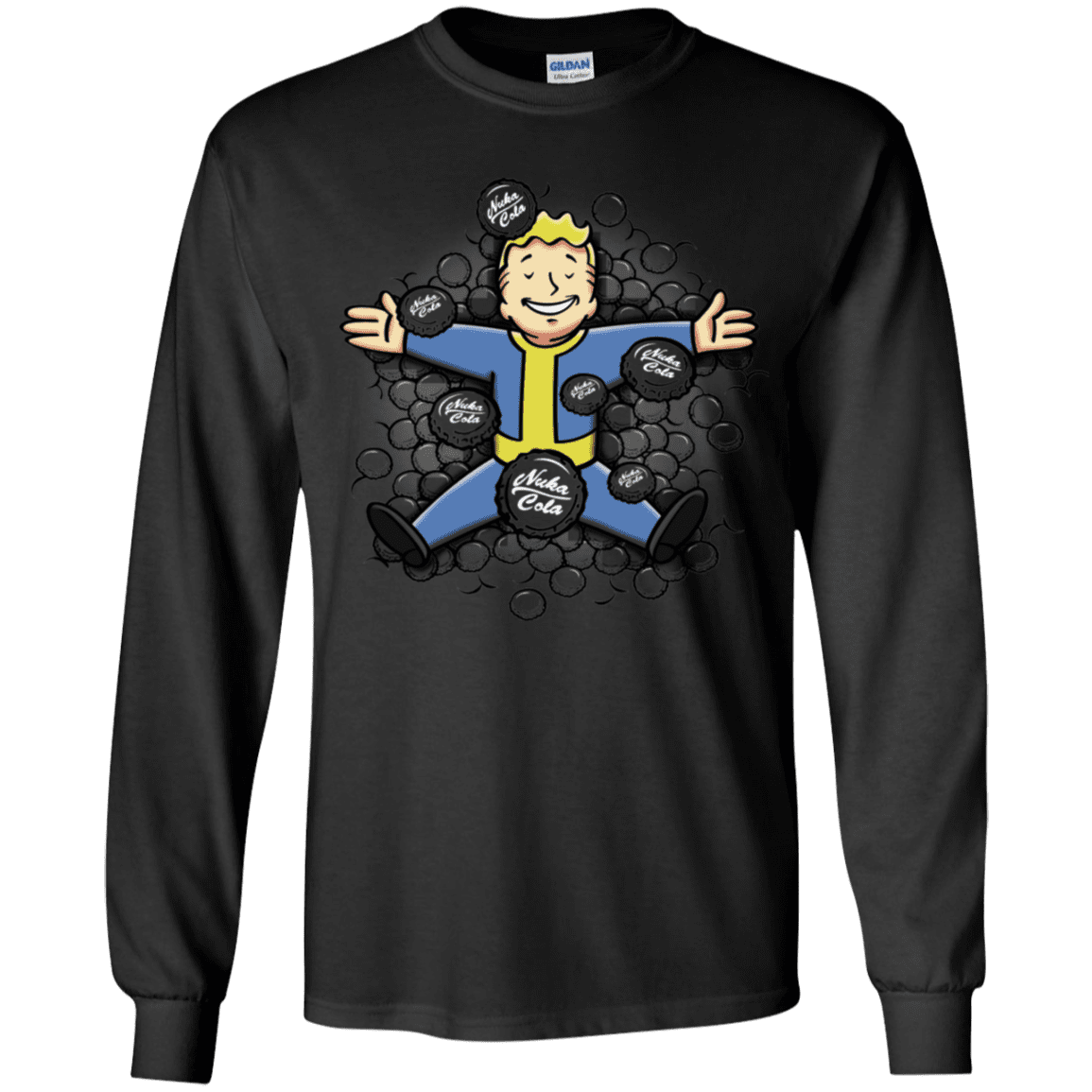 T-Shirts Black / YS Nuclear Beauty Youth Long Sleeve T-Shirt